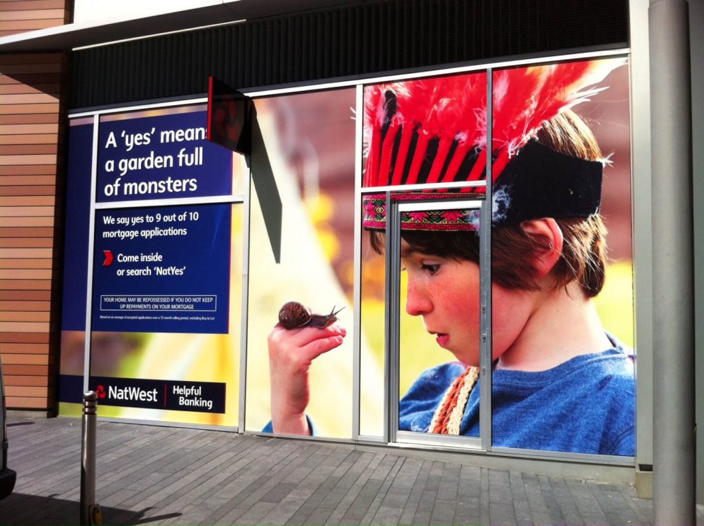 Custom window stickers and business decals Print and Cut